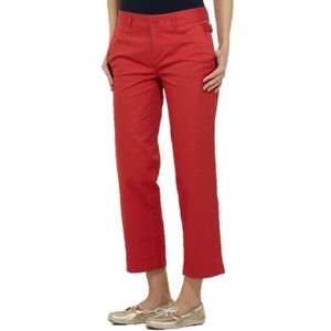 Vineyard Vines Red Atlantic Chino Capri Pant